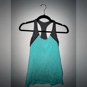 turquoise lululemon tank top